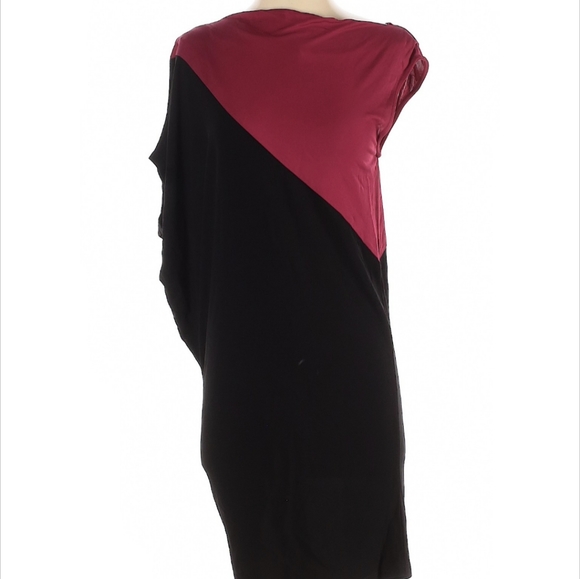 Bebe Colorblock Draped Mini Dress - Picture 1 of 5